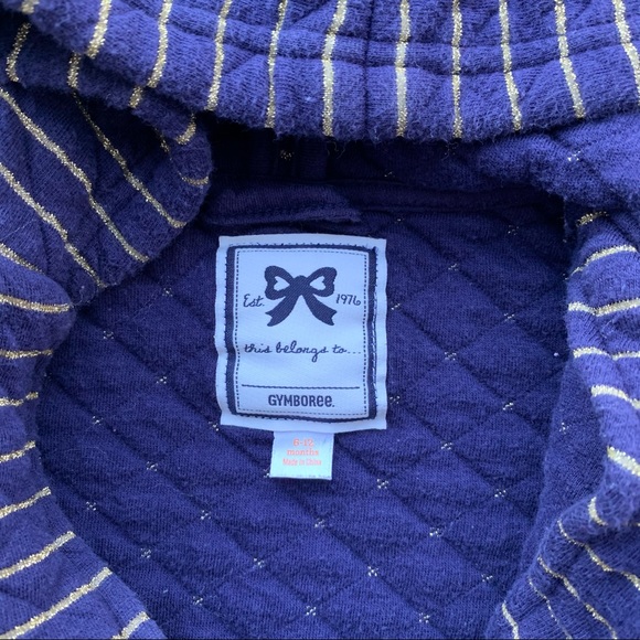 2/$10 GYMBOREE Baby girl hoodie sweater 6-12m - Picture 2 of 3